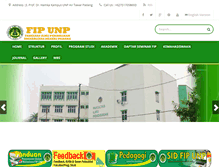 Tablet Screenshot of fip.unp.ac.id