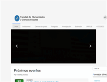 Tablet Screenshot of fhcs.unp.edu.ar