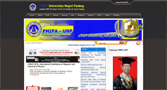Desktop Screenshot of fmipa.unp.ac.id